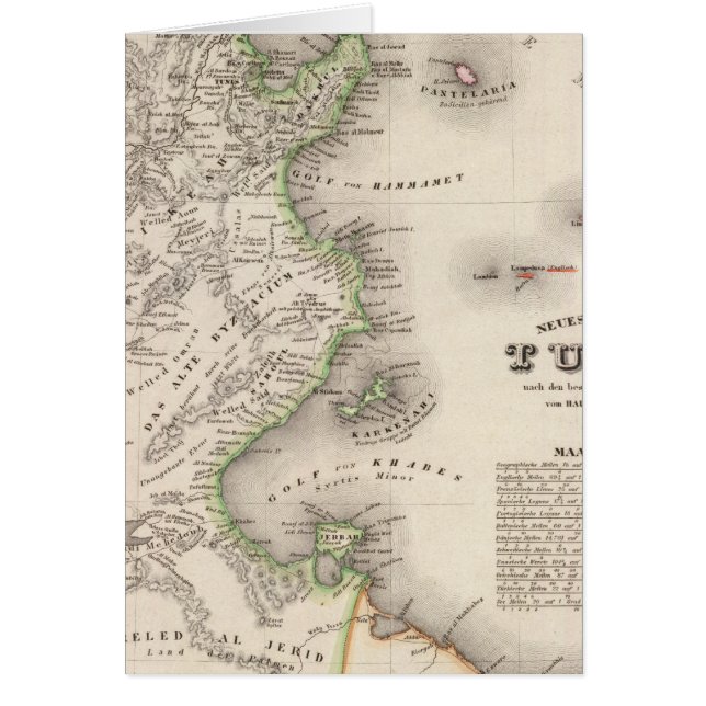 Tunisien Hälsningskort (Framsidan)