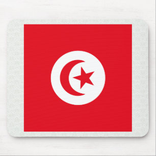 Tunisien högkvalitativ flagga musmatta