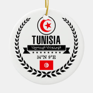 Tunisien Julgransprydnad Keramik