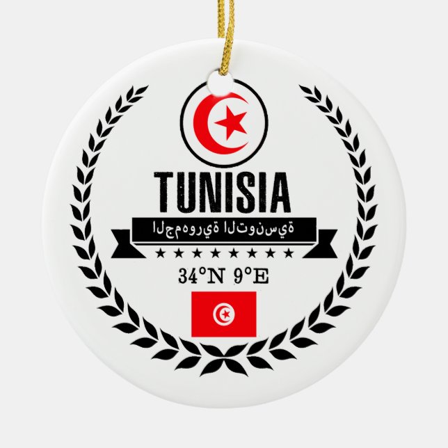 Tunisien Julgransprydnad Keramik (Framsidan)