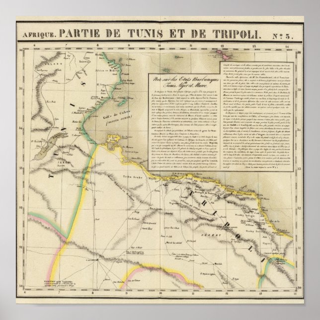 Tunisien och Libyen Poster (Framsidan)