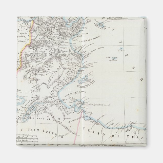 Tunisien och Lybia Magnet (Framsidan)