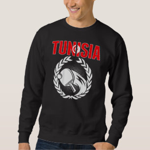 Tunisien Ping Pong Tunisien Bordtennisteam Support Lång Ärmad Tröja
