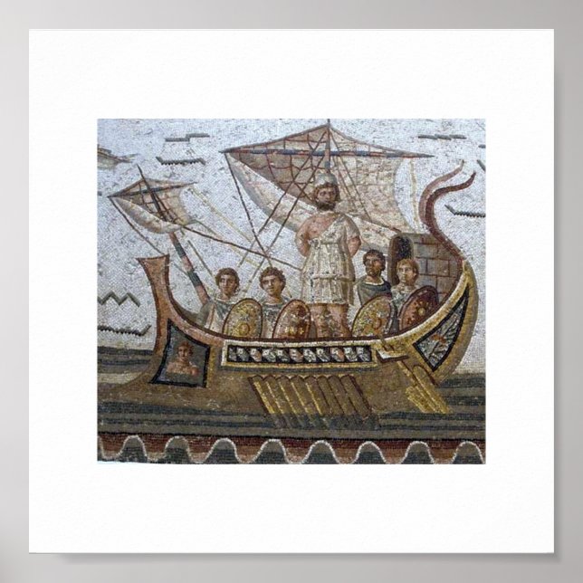 Tunisien Roman Mosaics Poster (Framsidan)