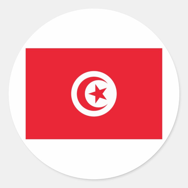 Tunisien Runt Klistermärke (Framsida)