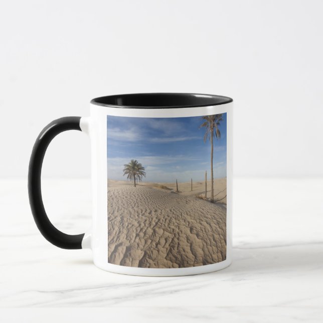 Tunisien, Sahara-öknen, Douz, Stora dynen, gryning Mugg (Vänster)