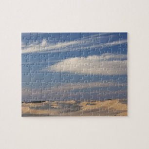 Tunisien, Sahara-öknen, Douz, Stora dynen, skymnin Pussel