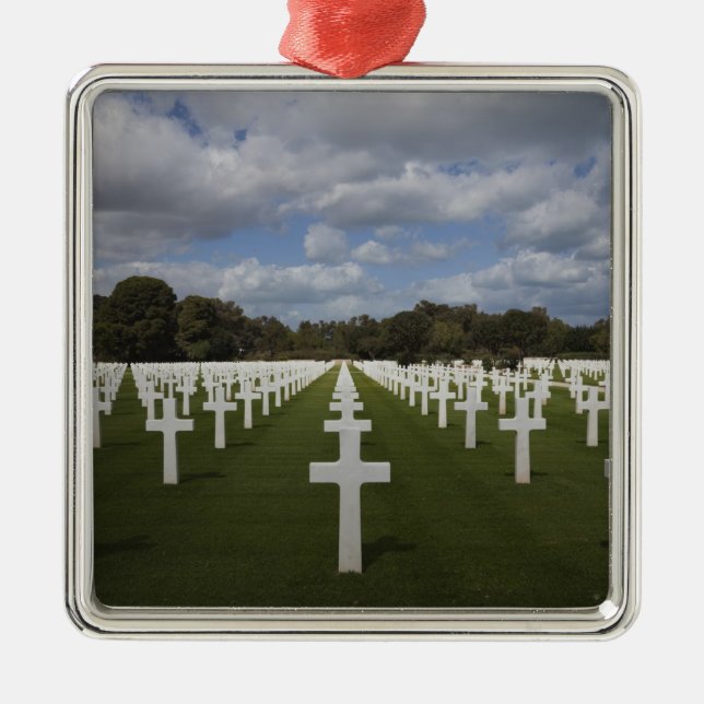 Tunisien, Tunis, Carthage, US Världskrig 2-era Julgransprydnad Metall (Framsidan)