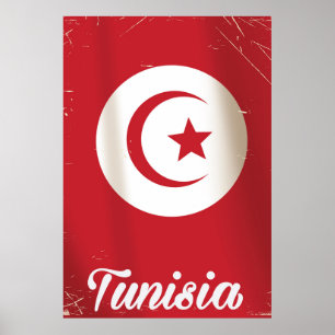 Tunisien vintage resor poster