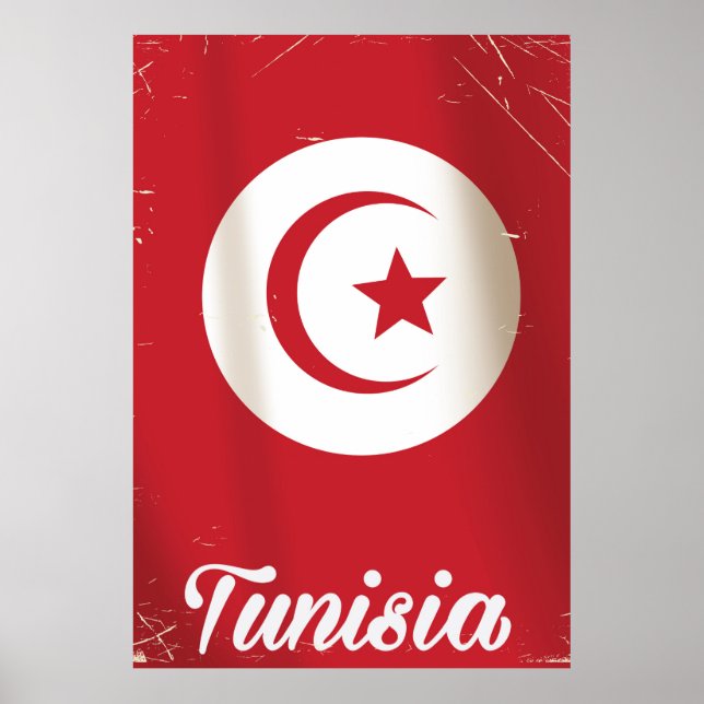 Tunisien vintage resor poster (Framsidan)