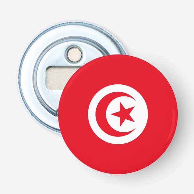 Tunisiens flagga flasköppnare (Framsidan)