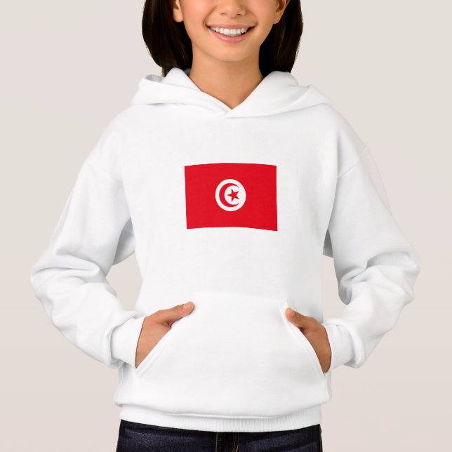 Tunisiens flagga t shirt (Framsida)