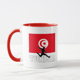 Tunisiens fotbollslag mugg