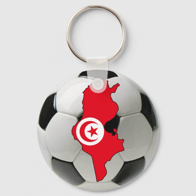 Tunisiens nationella lag nyckelring (Framsida)