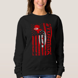 Tunisisk amerikansk Flagga Tunisien Förenta stater T Shirt