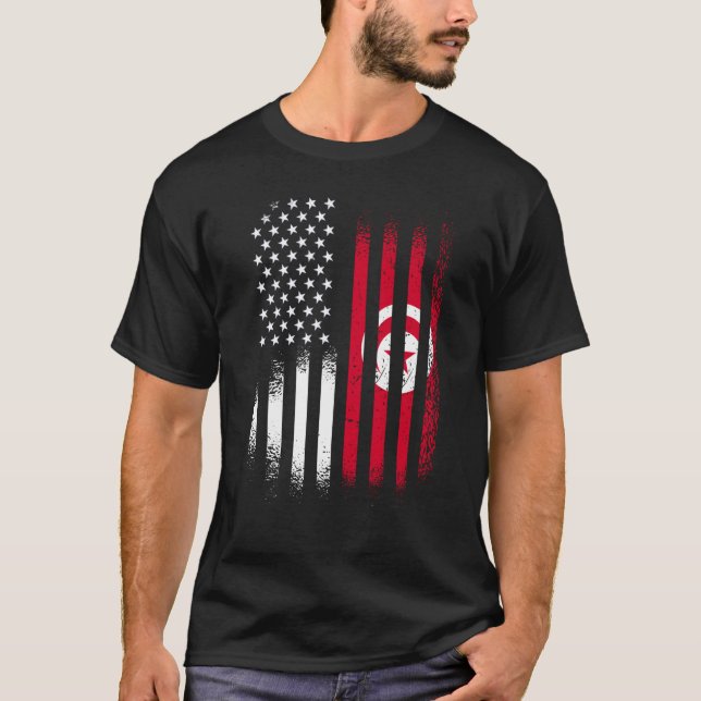 Tunisisk amerikansk kulturarvsmånad Tunisien Patri T Shirt (Framsida)