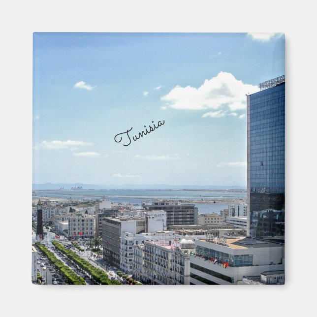 Tunisisk cityscape magnet (Framsidan)