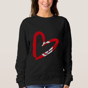 Tunisisk Flagga Heart Tunisisk rötter Tunisien T Shirt