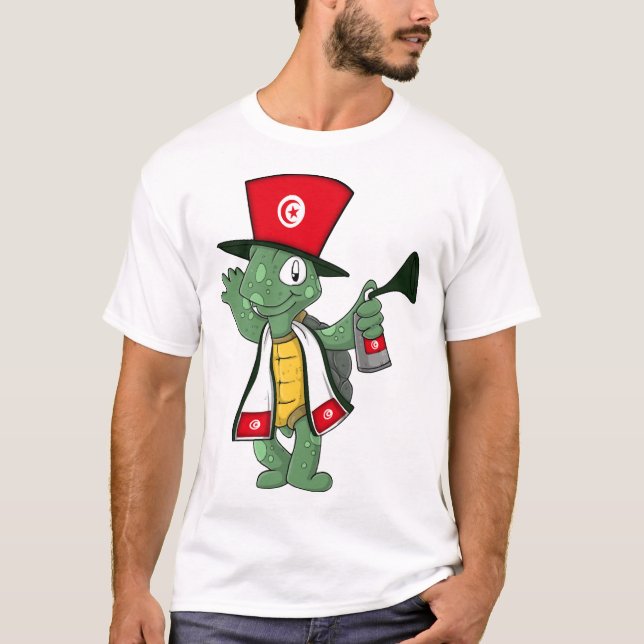 Tunisisk fläktsköldpadda t shirt (Framsida)