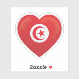 Tunisisk Kärlek Icon Sticker Klistermärken