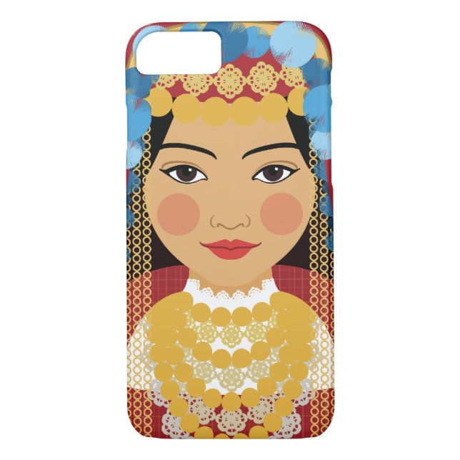 Tunisisk Matryoshka Fodral Case-Mate iPhone Skal (Baksida)