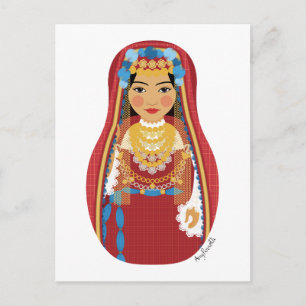 Tunisisk Matryoshka Postkort Vykort