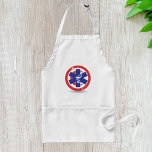 Tunisisk medicinsk symbol förkläde<br><div class="desc">Den medicinska symbolen för land i Tunisien. Den här designen ser ut att vara verkligen för dessa Apron</div>
