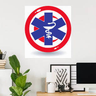 Tunisisk medicinsk symbol poster