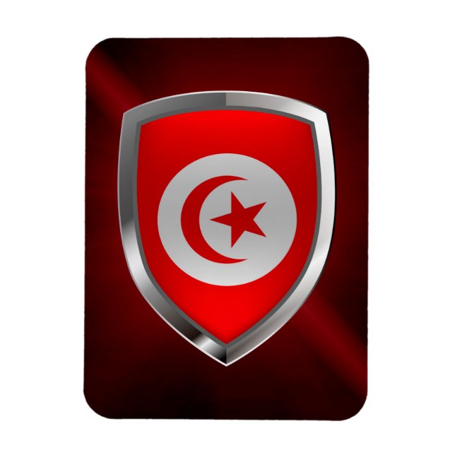 Tunisisk metallemblem magnet (Vertikal)
