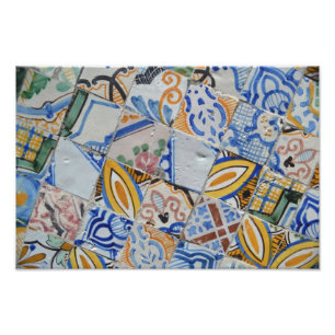 Tunisisk Tiles Fototryck