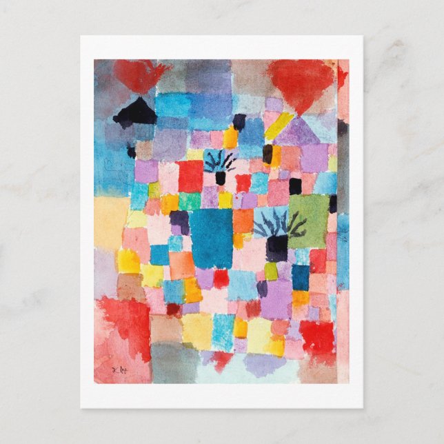 Tunisisk trädgård, Klee Vykort (Framsida)