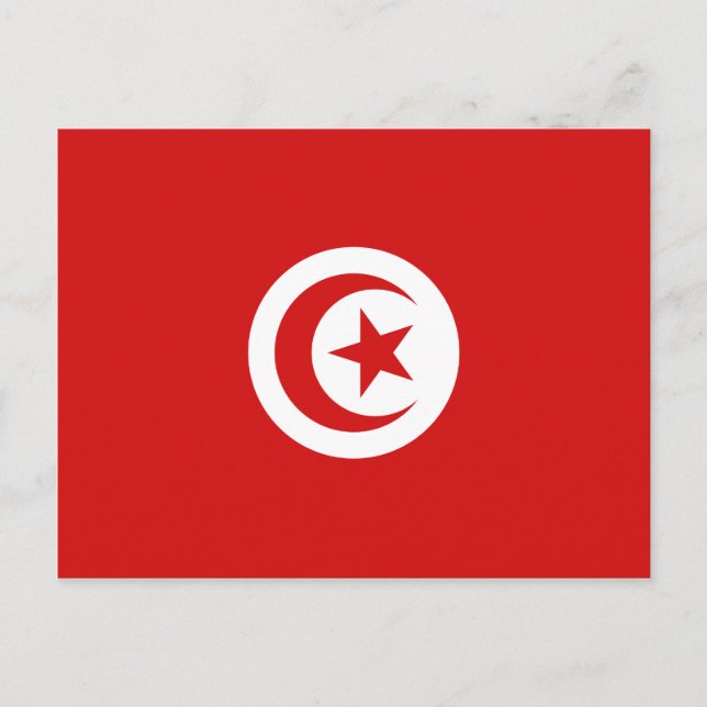 Tunisisk vykort för Flagga (Framsida)