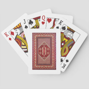 Tunisiska traditionella mattar att leka kort spel kort
