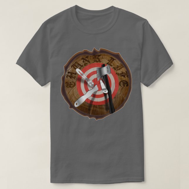 TUNK LIFE Träd Stump Impalement Target 2 T Shirt (Design framsida)