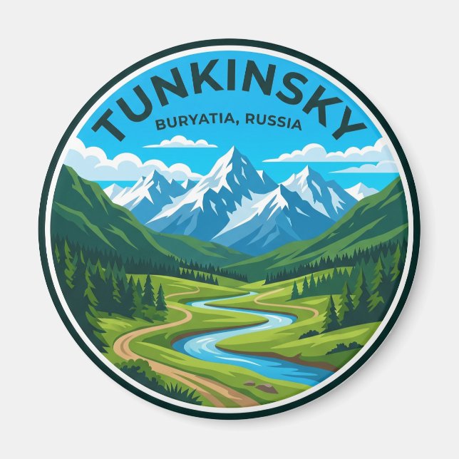 Tunkinsky Nationalpark Ryssland Magnet (Framsidan)