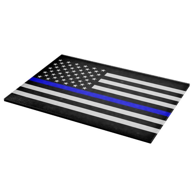 Tunn, blå amerikansk Flagga Grafikdekoration (Hörn)