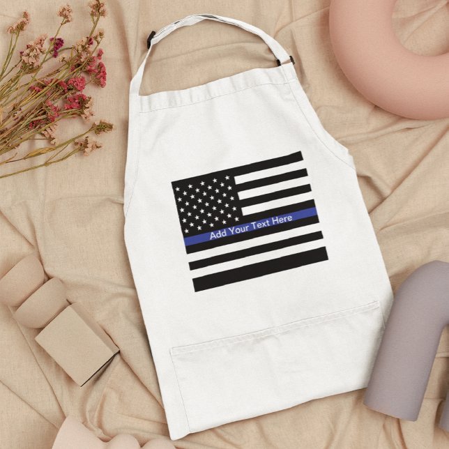 Tunn blå linje - amerikansk Flagga Förkläde (Skapare uppladdad)