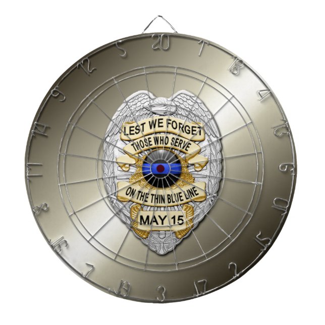 Tunn blå linje darttavla (Framsidan)