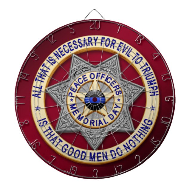 Tunn blå linje darttavla (Framsidan)