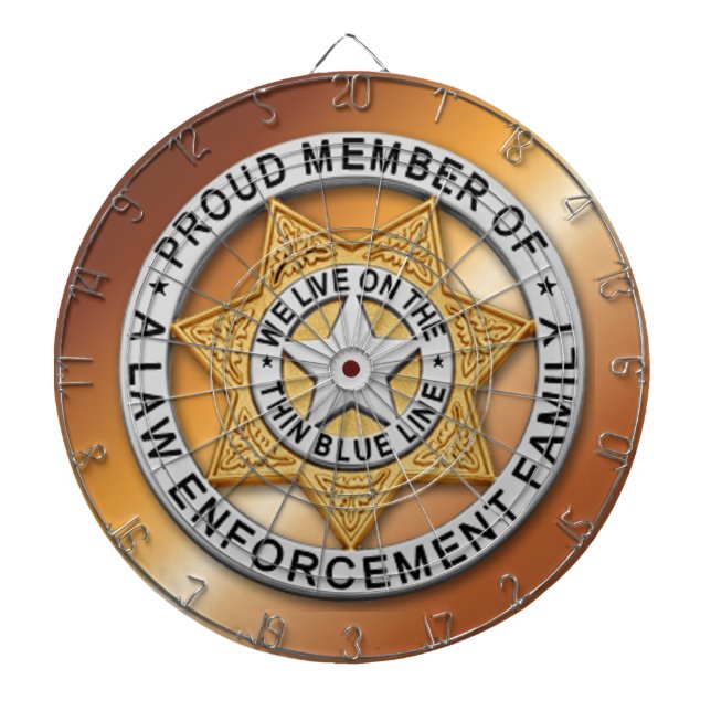 Tunn blå linje darttavla (Framsidan)