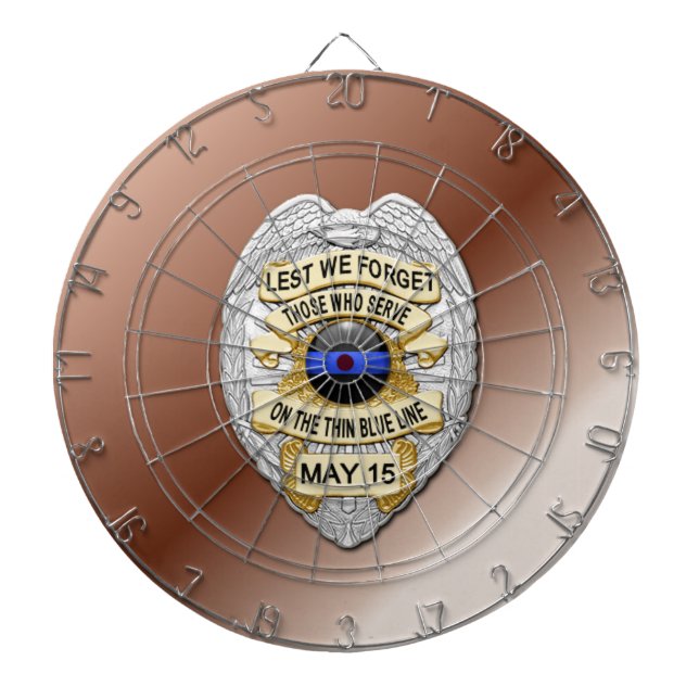 Tunn blå linje darttavla (Framsidan)