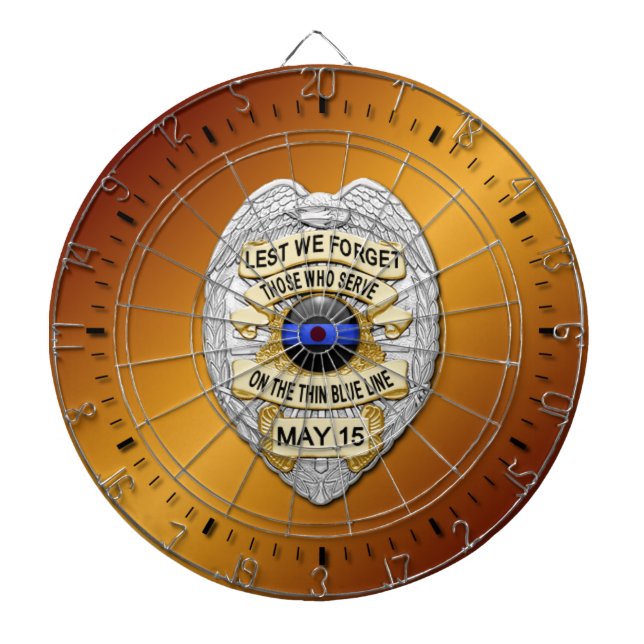 Tunn blå linje darttavla (Framsidan)