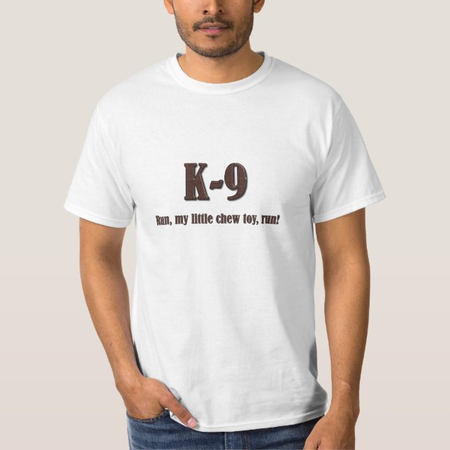 Tunn blå linje K9 Tee Shirt (Framsida)