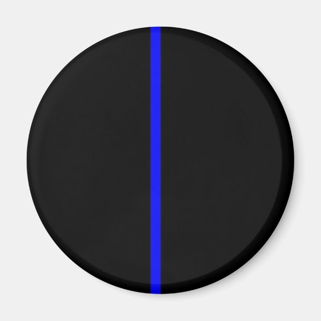 Tunn blå linje magnet (Framsidan)