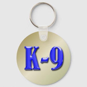 Tunn blå linje nyckelring