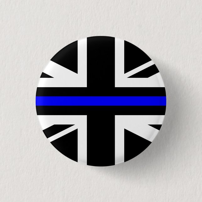 Tunn blå linje - Storbritannien Knapp (Framsida)