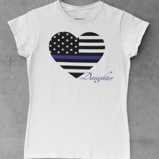 Tunn blå linje: Tanktopet Polisdotter Tee Shirt