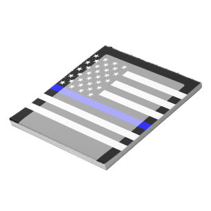 Tunn blå linjegrafik på en amerikansk amerikansk F Anteckningsblock