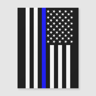 Tunn blå linjegrafik på en amerikansk Flagga