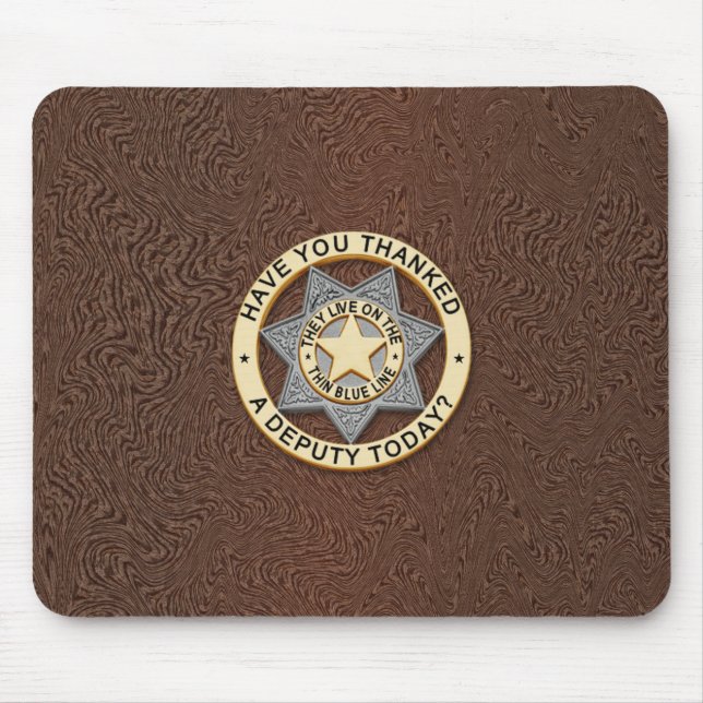 Tunn blå linjemärkning musmatta (Framsidan)